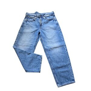 Gap Barrel Jean High Rise Light Indigo Blue Denim Womens 29 8s